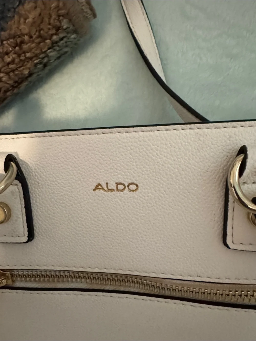 ALDO Pale Pink Structured Satchel with Detachable Strap